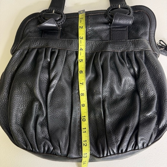 Cole Haan Black Brown Boho Shoulder Bag Purse - Picture 4 of 13